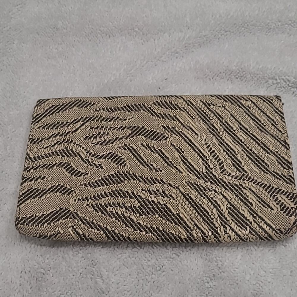 H&M Zebra Pattern Woven Straw Texture Clutch - image 7